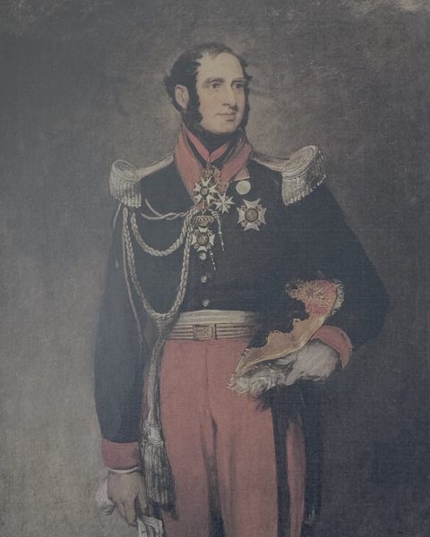 Ritratto di Paolo Ruffo, principe di Castelcicala, in uniforme con le decorazioni.